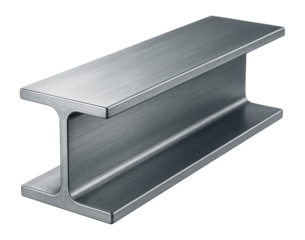 Metal I-beam.