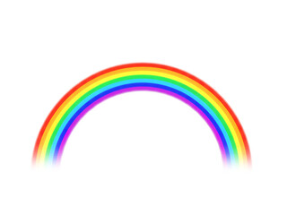 Vibrant Rainbow Arch with Vivid Colors and a Hint of Magic png cutout transparent background