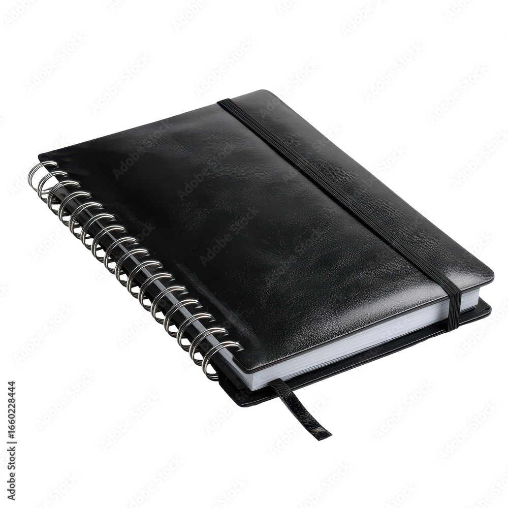 Poster notebook with business branding isoleted on transparent background .