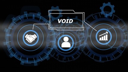Digital interface with gears handshake user and growth chart icons technology cogwheels