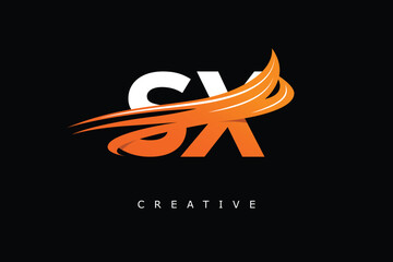 SX Dynamic Gradient Logo Modern Speed Symbol for Creative Branding & Professional Identity Design