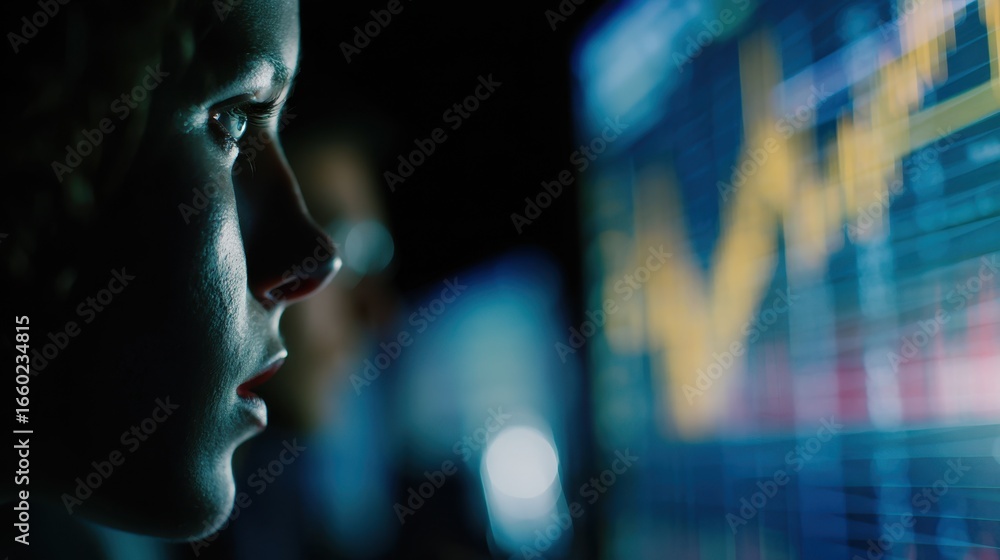Poster medium shot showing a focused hypothesisdriven threat query on a glowing edr dashboard with blurry a