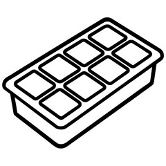 Ice Tray Illustration