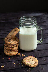 large cup milk oatmeal cookies