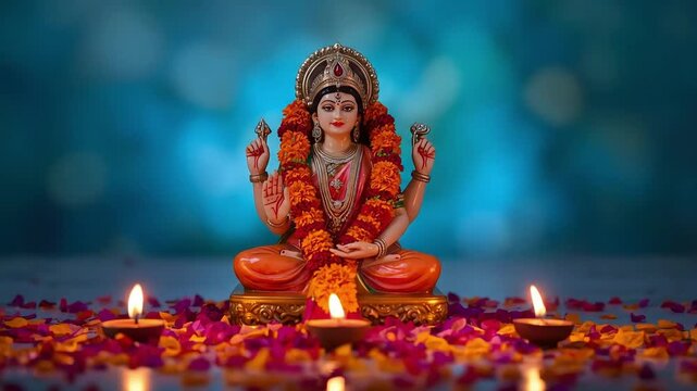 Divine celebration: Navratri, the nine nights dedicated to goddess durga with vibrant rituals, fasting, and traditional dances, the triumph of good over evil and the power of feminine ... See More