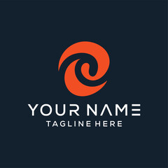 initial letter E logo design Creative Cut Design Vector Illustration. The logo can be used for business consulting and financial companies. -vector