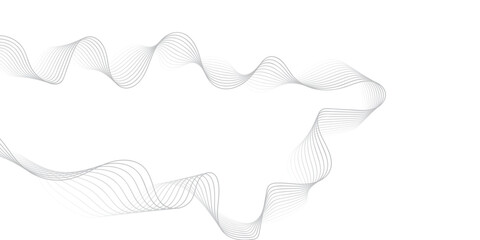Creative Abstract Monochrome Stripe Flow with Modern Curved Wavy Line Pattern Forming a Stylish Decorative Black and White Background Illustration