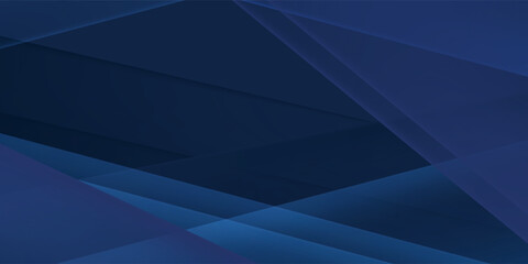 Obraz premium Modern dark blue paper background with dark 3d layered line triangle texture in elegant website or textured paper design