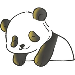 Cute Panda – Ice Cream Cone Illustration