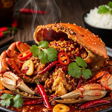spicy crab seafood