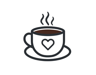 Obraz premium cup of coffee icon vector