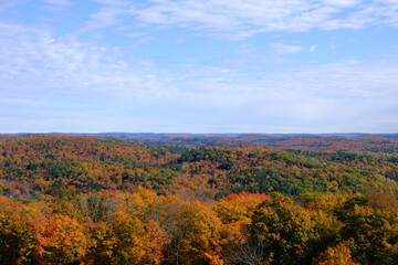  Scenic Autumn Landscape of Algonquin Provincial Park, Muskoka in Ontario, Canada