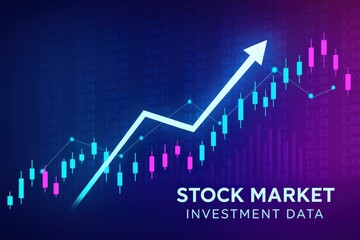 Stock Market Investment Data Chart Illustrating Financial Growth and Success