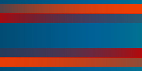 Blue abstract background with orange and red two stripes. Simple design for background