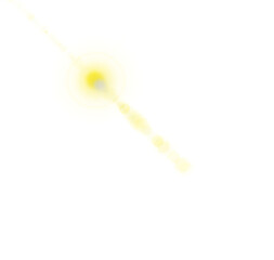 Bright shooting star style light effect