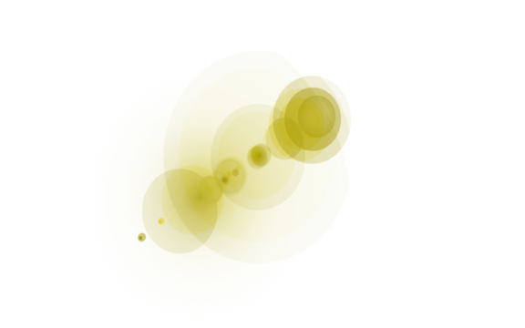 Yellow abstract circles background PNG