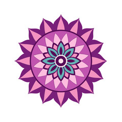 clean mandala flower shape mandala mat vector art