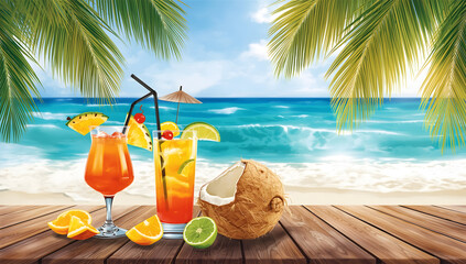 cocktail on the beach