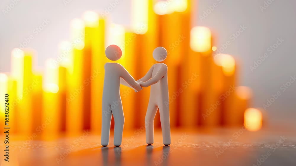 Poster hands reaching out in 3d illustration for connection and cooperation concepts in business