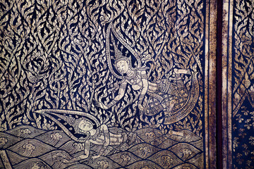 detail of an old wall