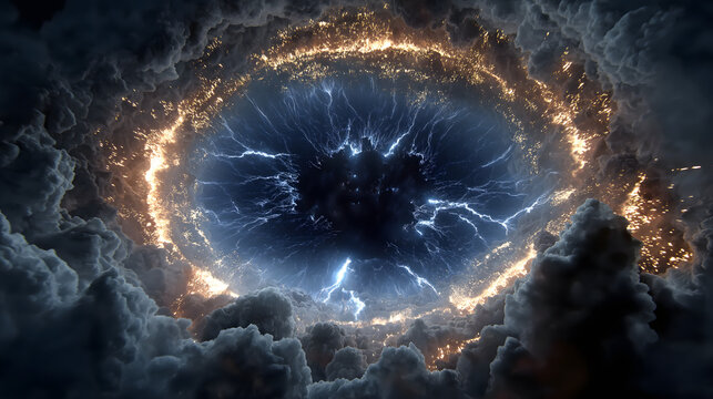 Greek Myth・Zeus' Thunder Embryo | Storm-Core Lightning Geode, Titanomachy Hologram, Cronus Chains, Eagle Scepter