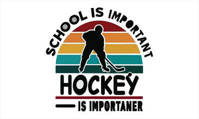 Funny Hockey Quote Design