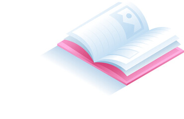 vector illustration of book