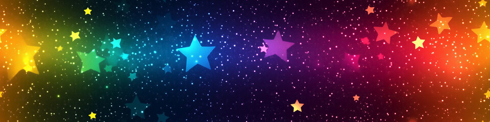 Colorful starry background