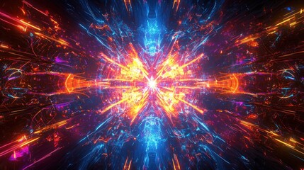 Fototapeta premium Abstract glowing colorful design pattern
