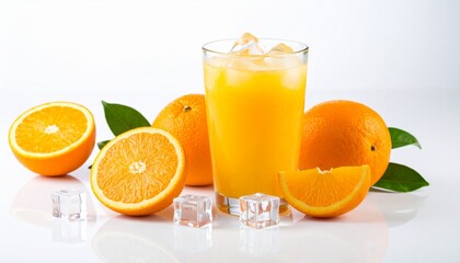 Orange Juice with Fresh Sliced Oranges