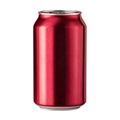 Red cola can isolated on transparent background 