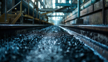 Line Industrial production of black powder