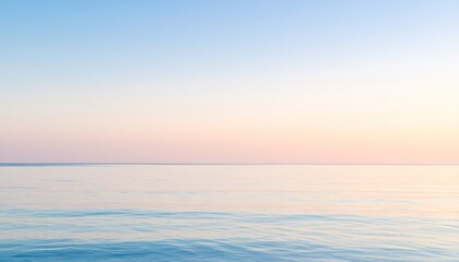 Obraz premium Minimal Ocean Horizon at Sunset