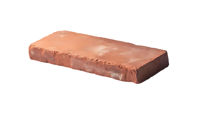 Red Brick isolated on transparent background