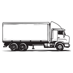 3d rendering mock up lorry
