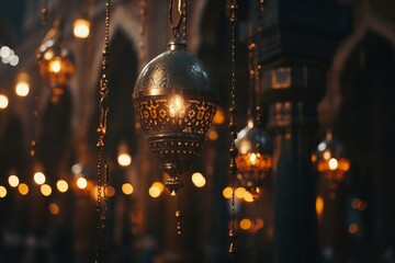 Elegant mosque domes showcasing traditional islamic architecture and cultural heritage