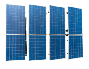 Set of Solar Panels Top-Down View, Isolated on Transparent Background
