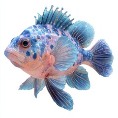 Fototapeta premium Colorful Fish Swimming in Clean Water, Underwater Scene, Nature, Vibrant Environment