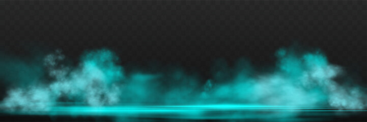 Smoke or haze, overlay effect on a transparent background. Hot fire and flame, magic fog, vapor on floor. Abstract vector illustration © Elena