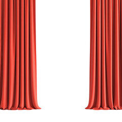 Red curtain, stage, theater, performance, dramatic
