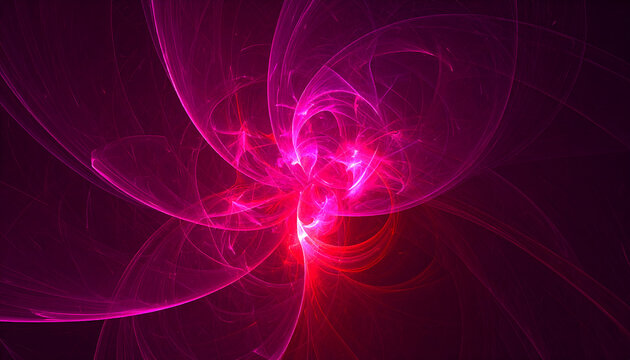Abstract Pink and Red Swirling Energy Background