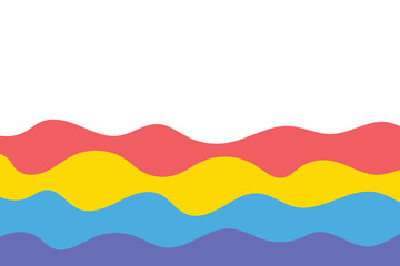 Hand drawn wave. Abstract water background. Vector illustration