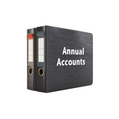 Obraz premium Two Black Lever Arch Files Labeled 