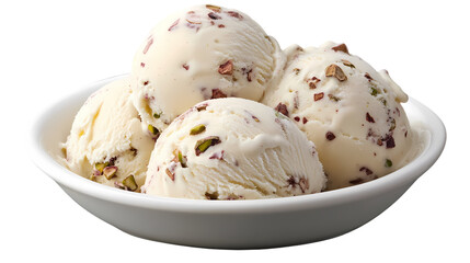 ice cream scoop on transparent background