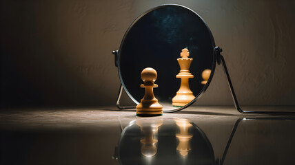 Pawn sees itself as queen in dramatic chess scene
