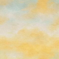 Soft Yellow and Light Blue Watercolor Background Warm Artistic Texture