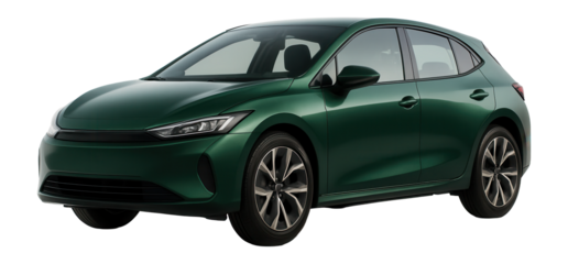 Modern eco-friendly hatchback car.