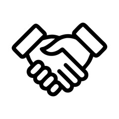 handshake icon vector illustration