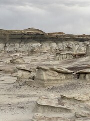 Bisti Badlands near Farmington New Mexico, Bisti De Na Zin Wilderness, authentic natural landscape...