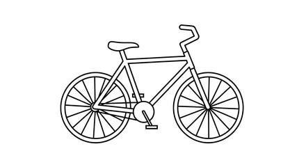 vintage bicycle vector illustration